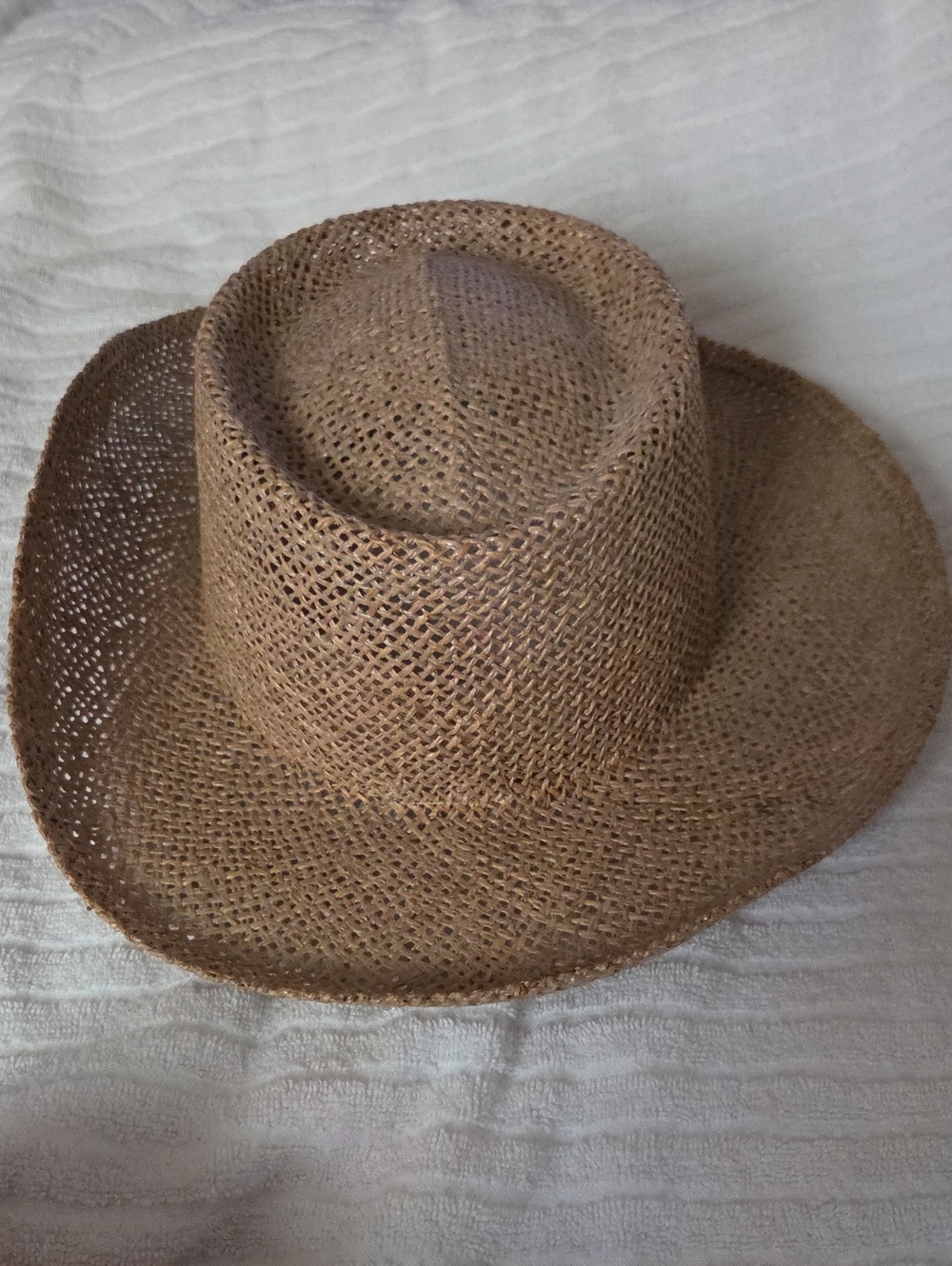 Men's Brown Straw Fedora Hat - Classic Summer Sun Hat, Classic, Countrycore